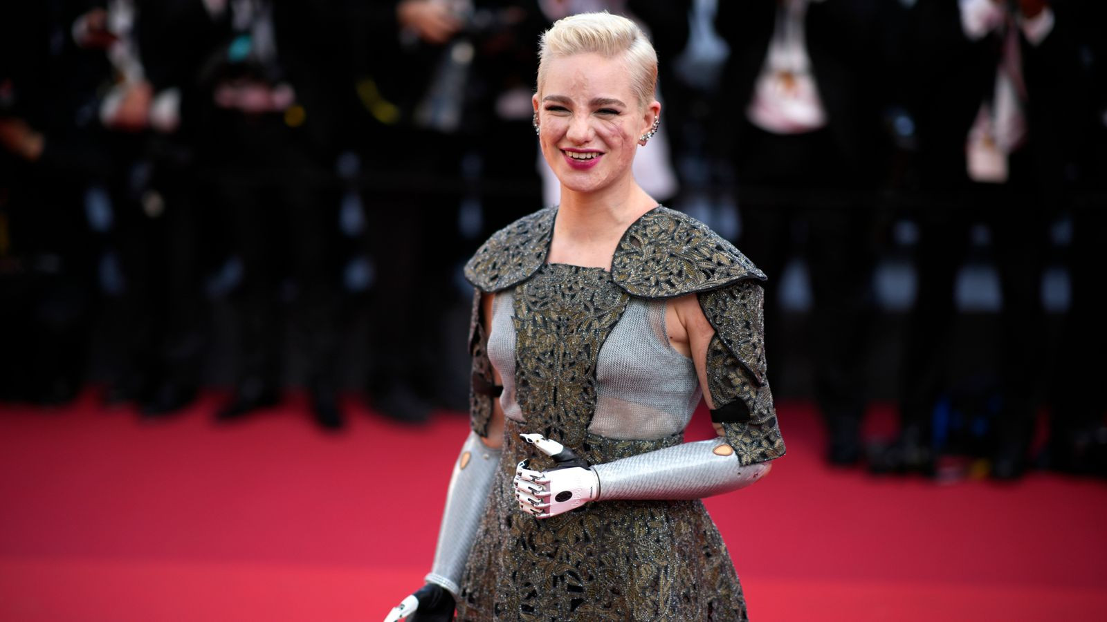 Bebe Vio at the Cannes film festival in 2022. Image: AP