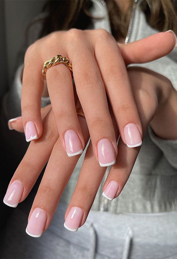 Simple Nail Ideas That're Perfect for January : Classic French Nails