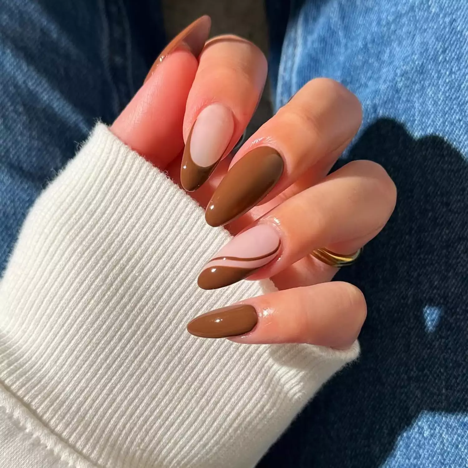 Milk Chocolate French Manicure