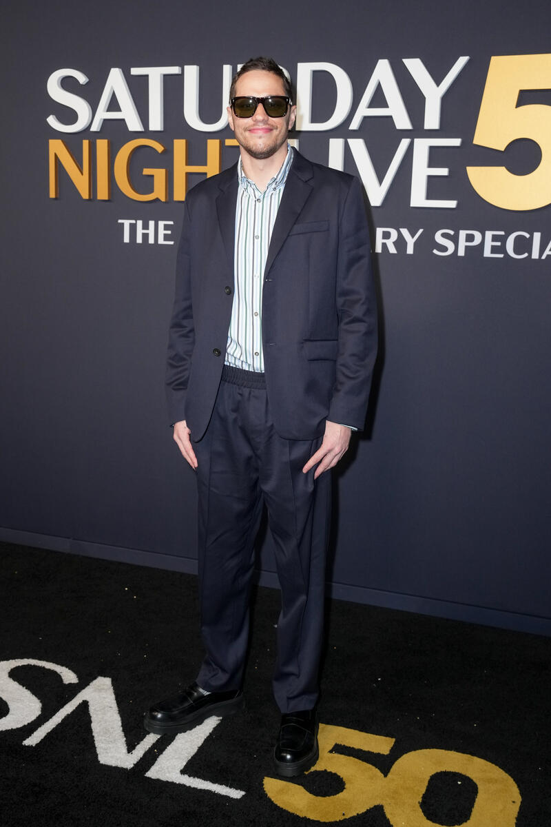 Pete Davidson at SNL50: The Anniversary Special at 30 Rockefeller Plaza on February 16, 2025 in New York, New York.