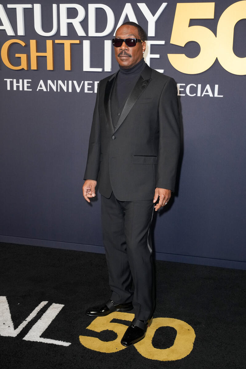 Eddie Murphy at SNL50: The Anniversary Special at 30 Rockefeller Plaza on February 16, 2025 in New York, New York.