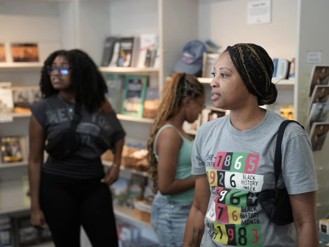 Visitors tour the Maggie Walker National Historical Site in Richmond, Virginia, U.S., June 26, 2026. REUTERS/Jay Paul